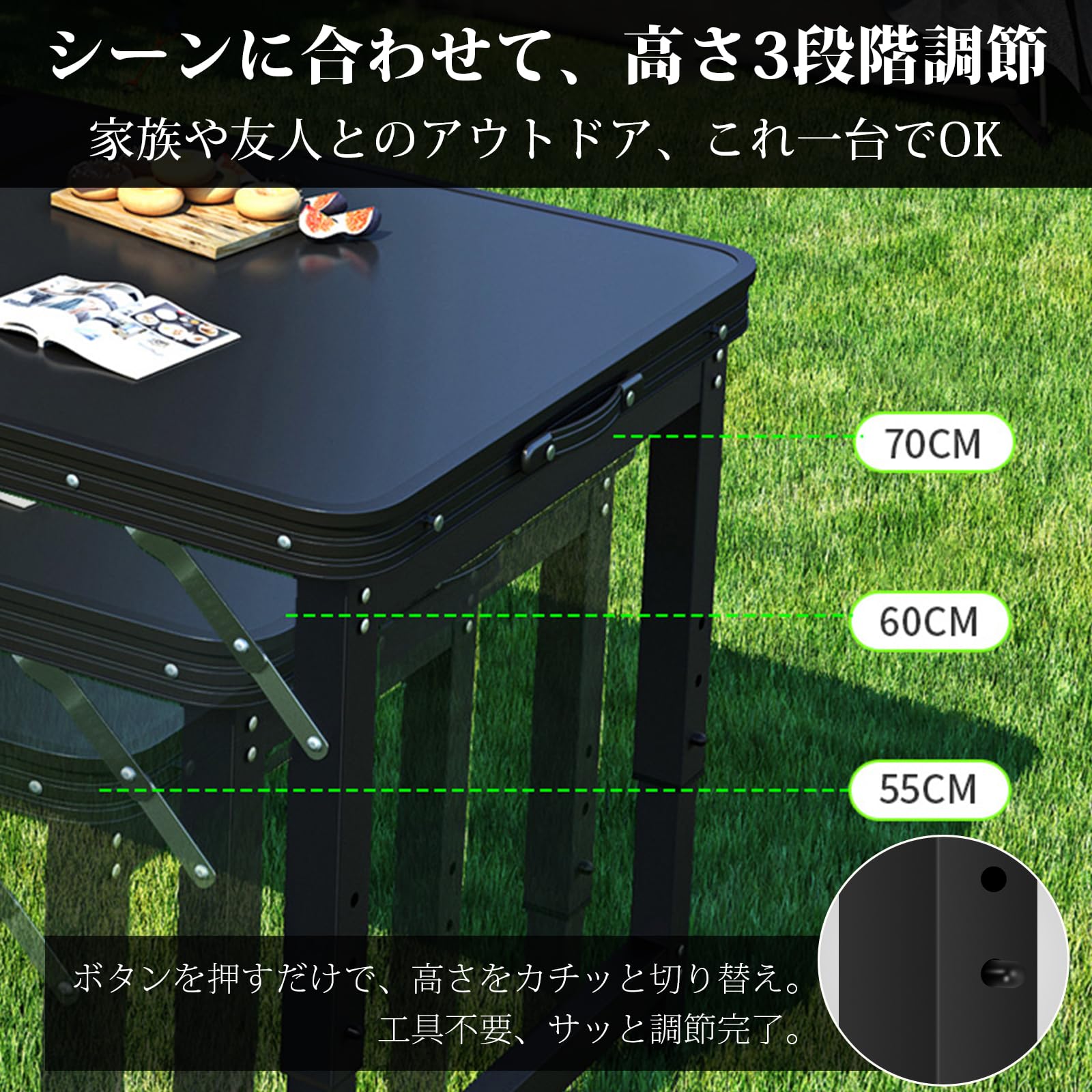 Amazon.co.jp: 折りたたみテーブル アウトドア テーブル チェア セット